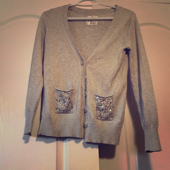 Justice Youth Silver cardigan - Picture 1 of 1